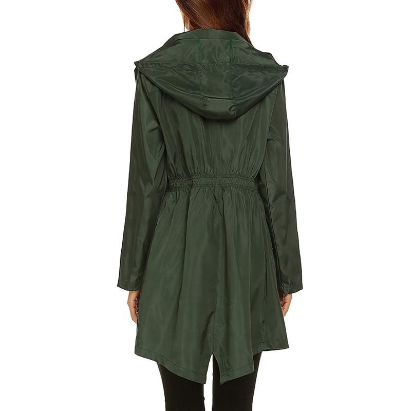 Hooded A-Line Raincoat for Women - Image 8