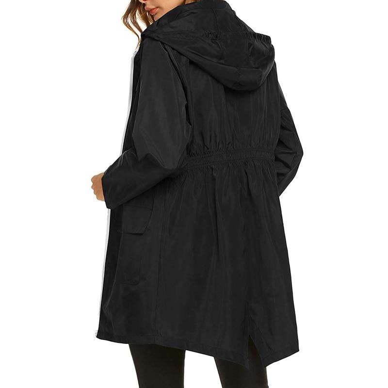Hooded A-Line Raincoat for Women - Image 11