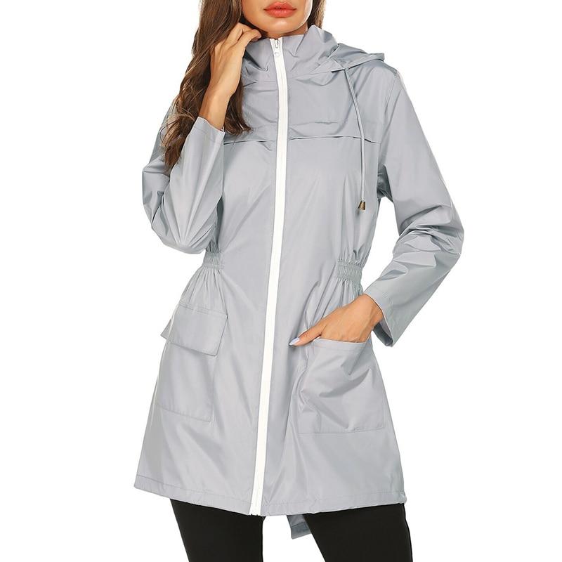 Hooded A-Line Raincoat for Women - Image 15