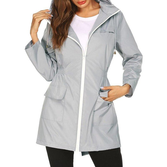 Hooded A-Line Raincoat for Women - Image 1
