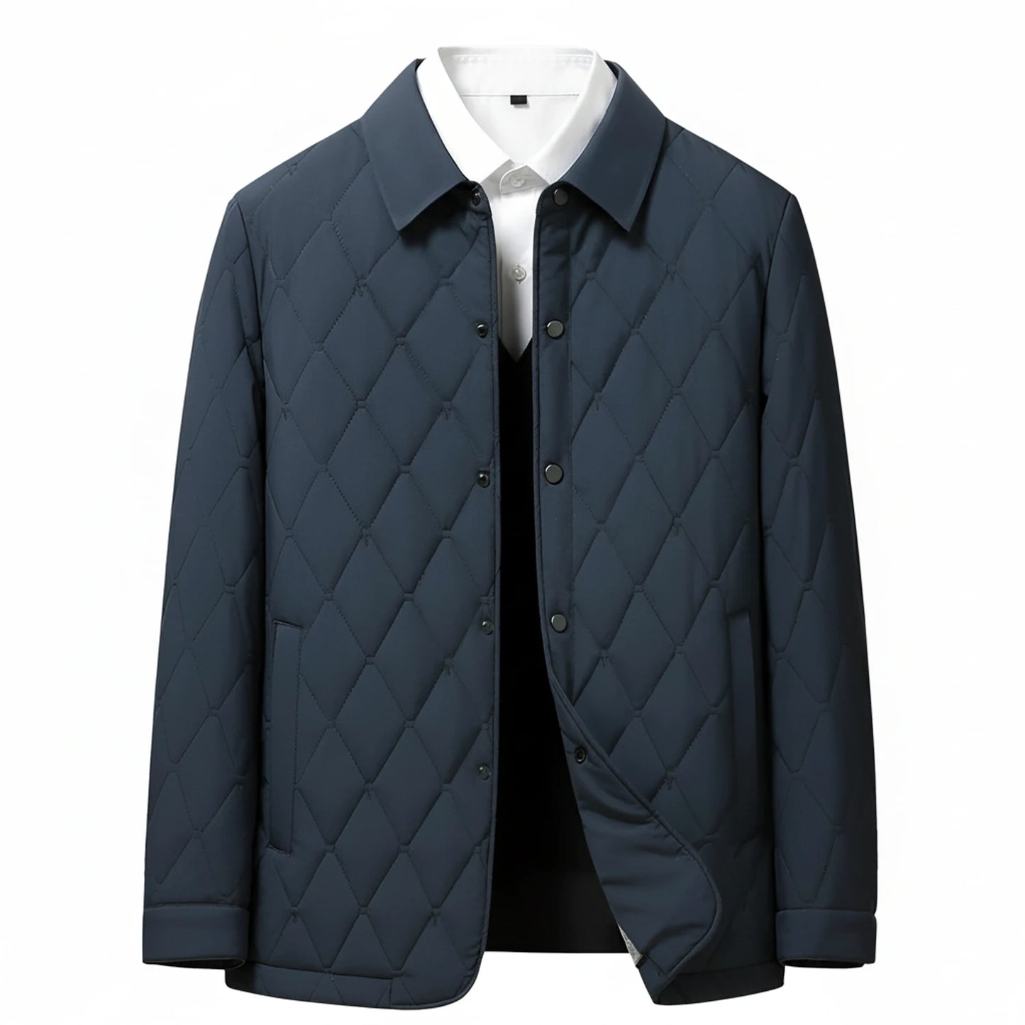 Quilted Collared Jacket for Women