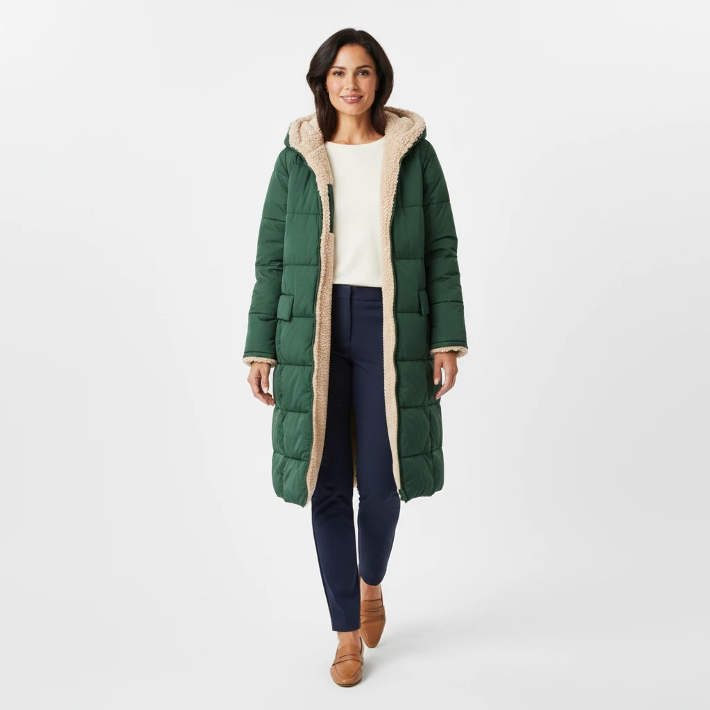 Hooded Puffer Jacket for Women