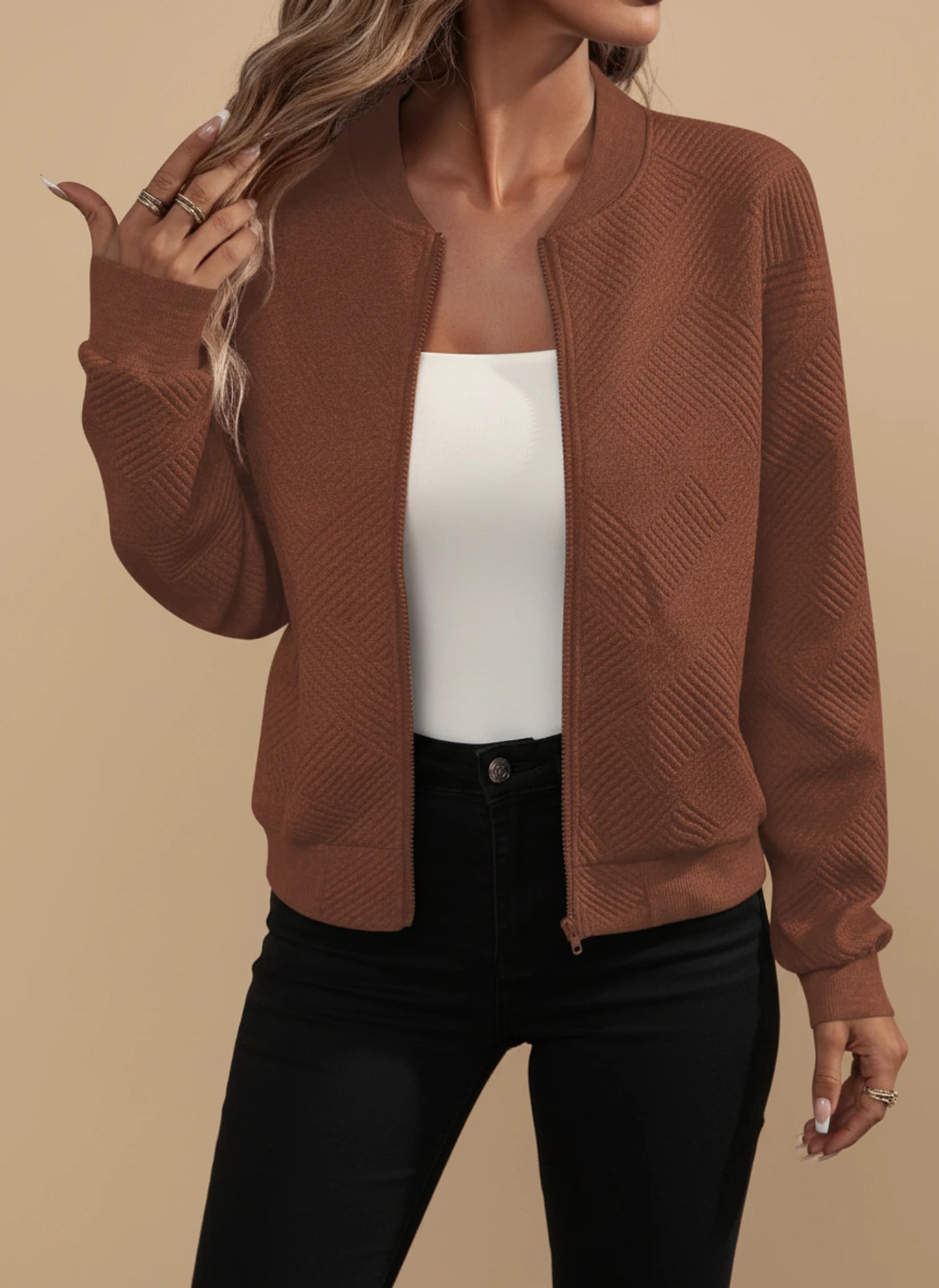 Relaxed Fit Casual Jacket for Women