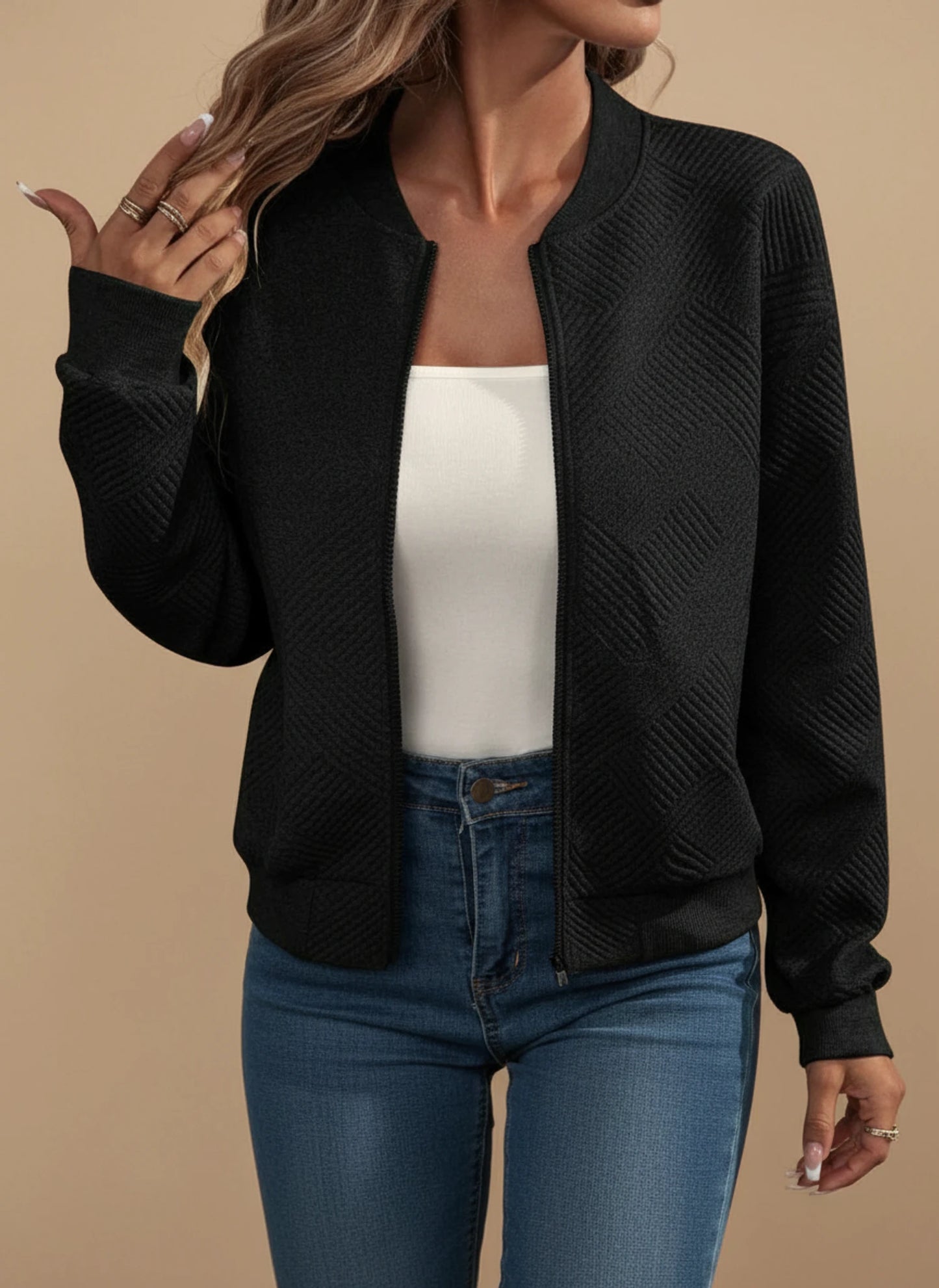 Relaxed Fit Casual Jacket for Women