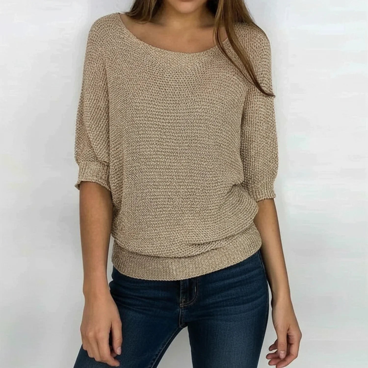 Relaxed Fit Sweater for Women AI replaced image