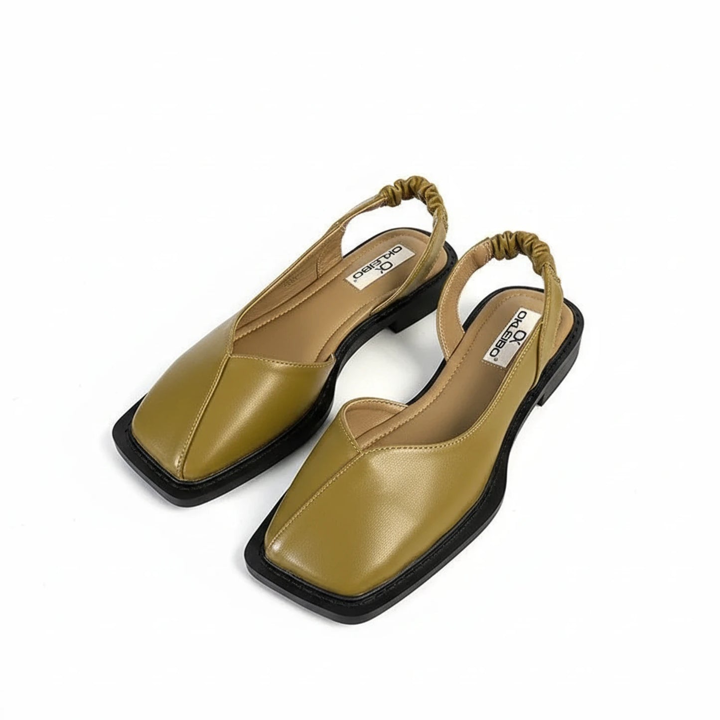 Square Toe Slingback Sandals for Women