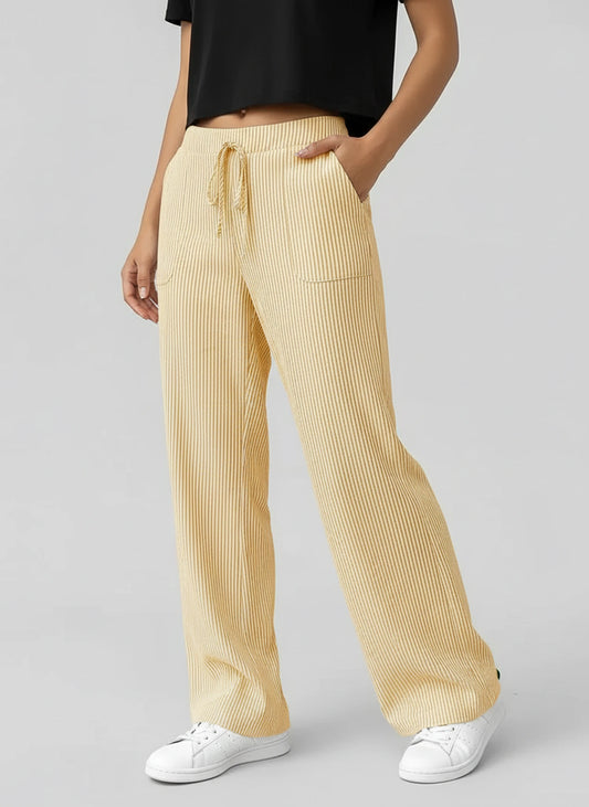 Striped Wide Leg Pants for Women