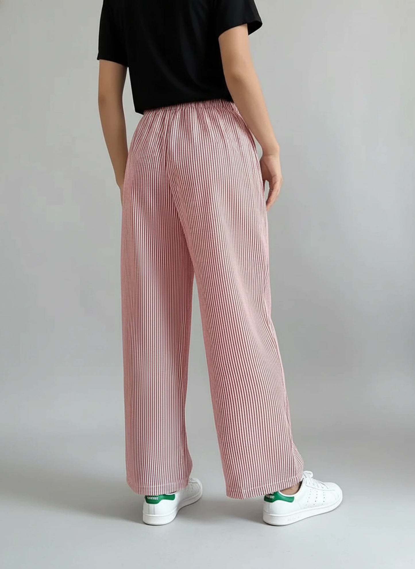 Striped Wide Leg Pants for Women