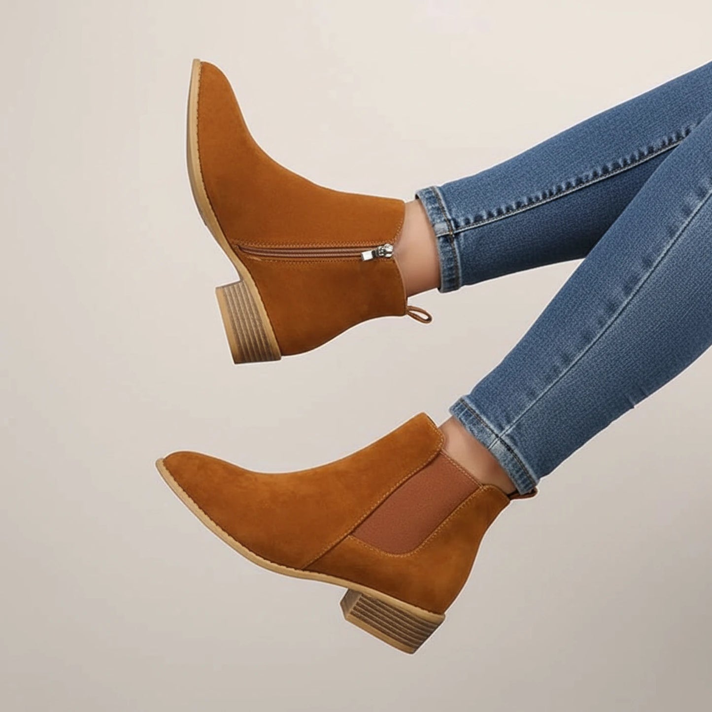 Chelsea Ankle Boots Block Heel for Women