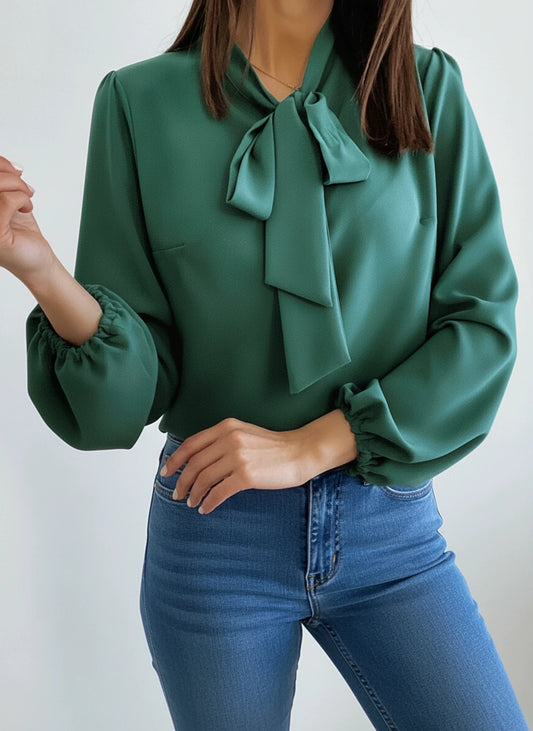 Tie Neck Blouse for Women