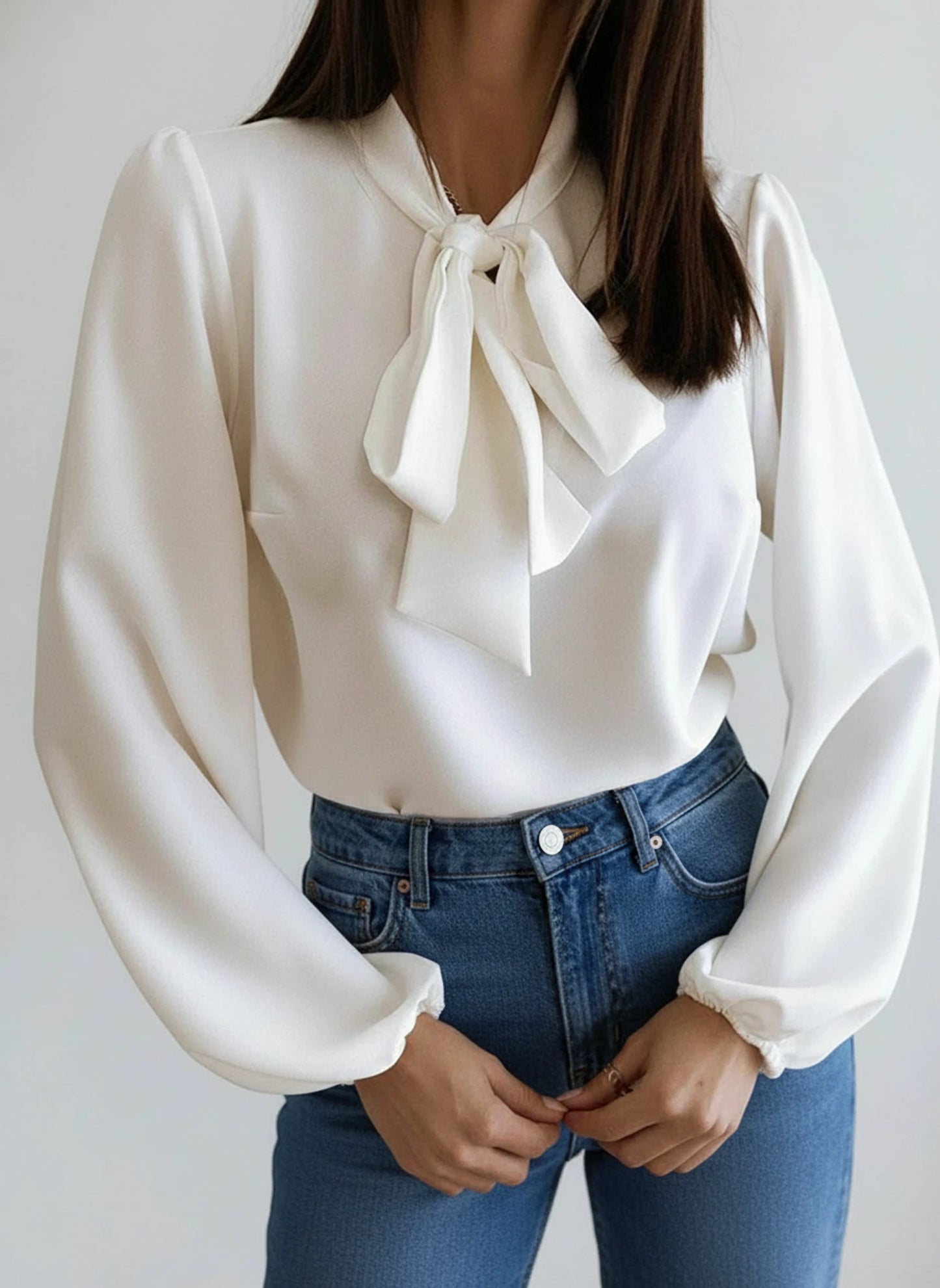 Tie Neck Blouse for Women
