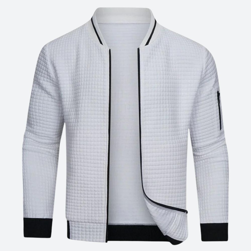 Quilted Bomber Jacket for Men - Image 1