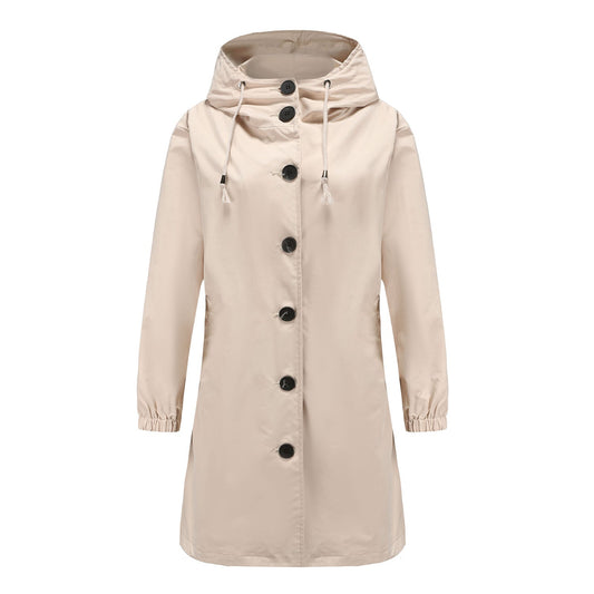 Hooded Long Coat for Women - Image 1