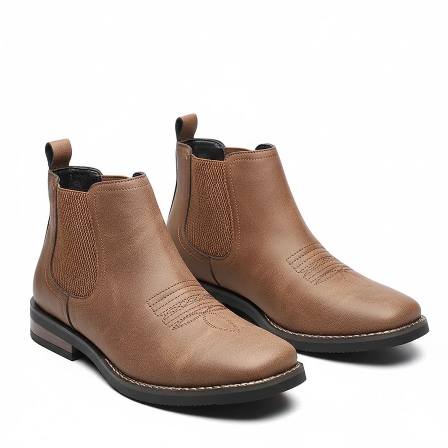 Western Inspired Ankle Boots for Men