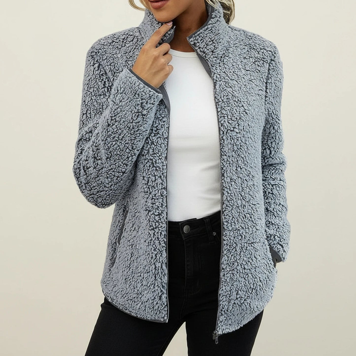 Cozy Teddy Fleece Winter Jacket for Women