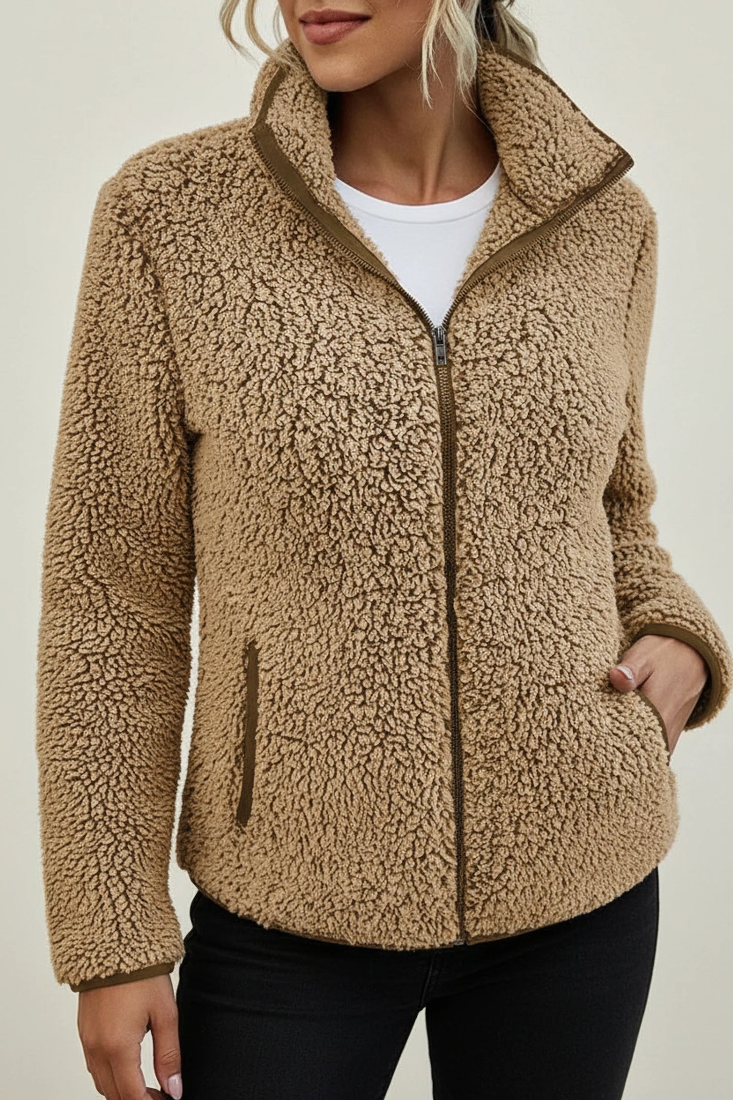 Cozy Teddy Fleece Winter Jacket for Women