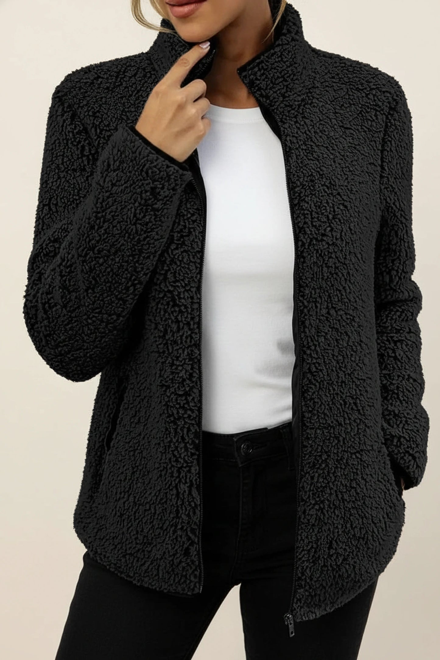 Cozy Teddy Fleece Winter Jacket for Women