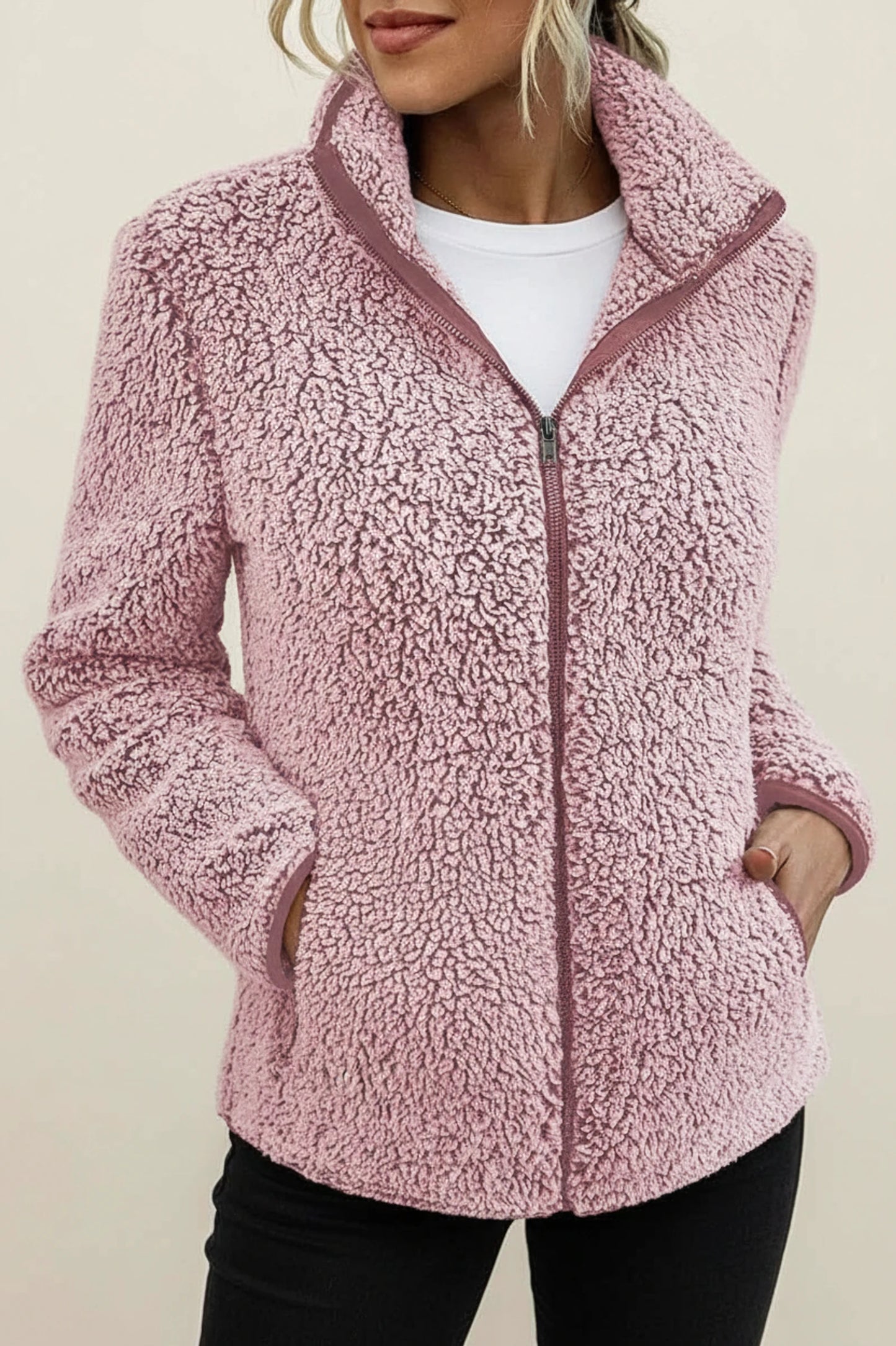 Cozy Teddy Fleece Winter Jacket for Women