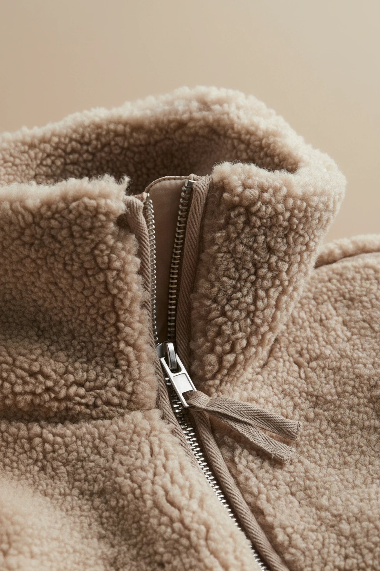 Zip-Up Warm Sherpa Jacket for Women